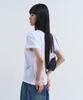 Yuseuteule Waist Embroidered Short Sleeve T-Shirt (White)