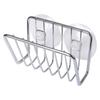 Stainless Steel Suction Cup Sponge Holder Durable Rustproof Drain Caddy Kitchen Sink Organizer for Daily Kitchen Cleaning Tool Storage