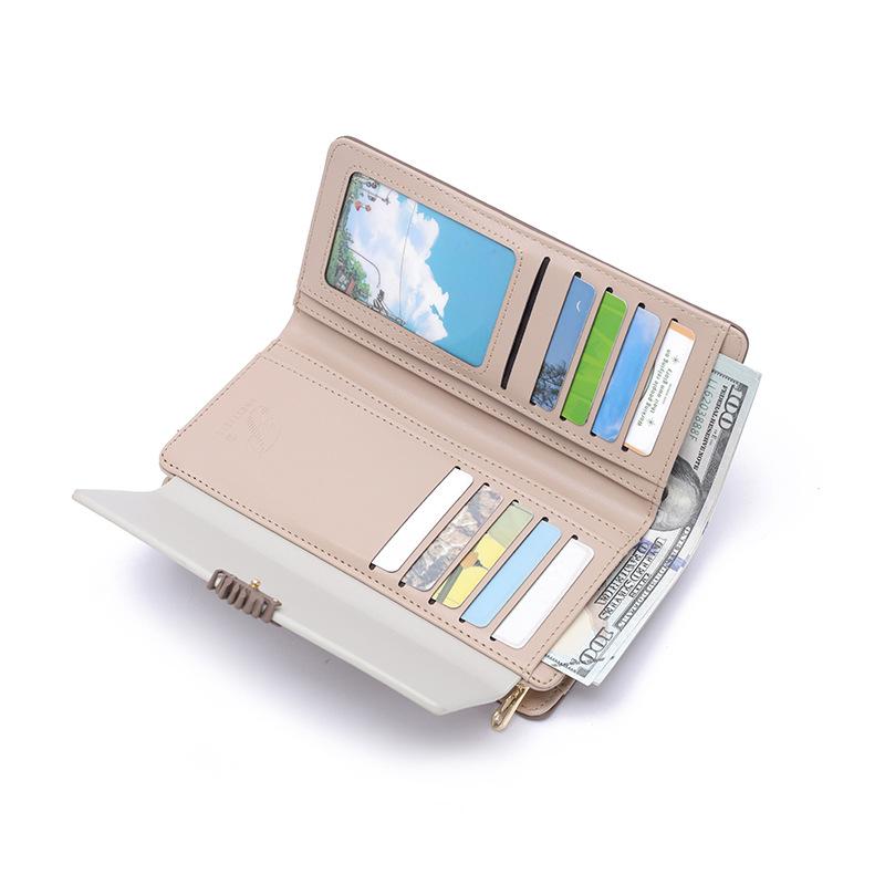 Fragrant Women's Long Wallet Large Capacity Multifunctional Hand-held Bag Wallet Card Bag