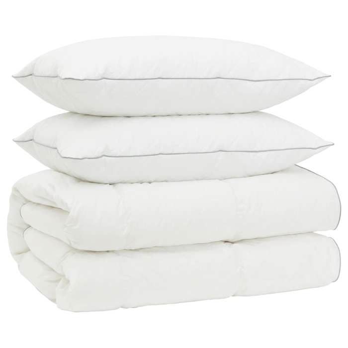 Maison Exclusive - Ensemble de couette 90 % en duvet d’oie FULDA 3 pc 140 x 220 cm