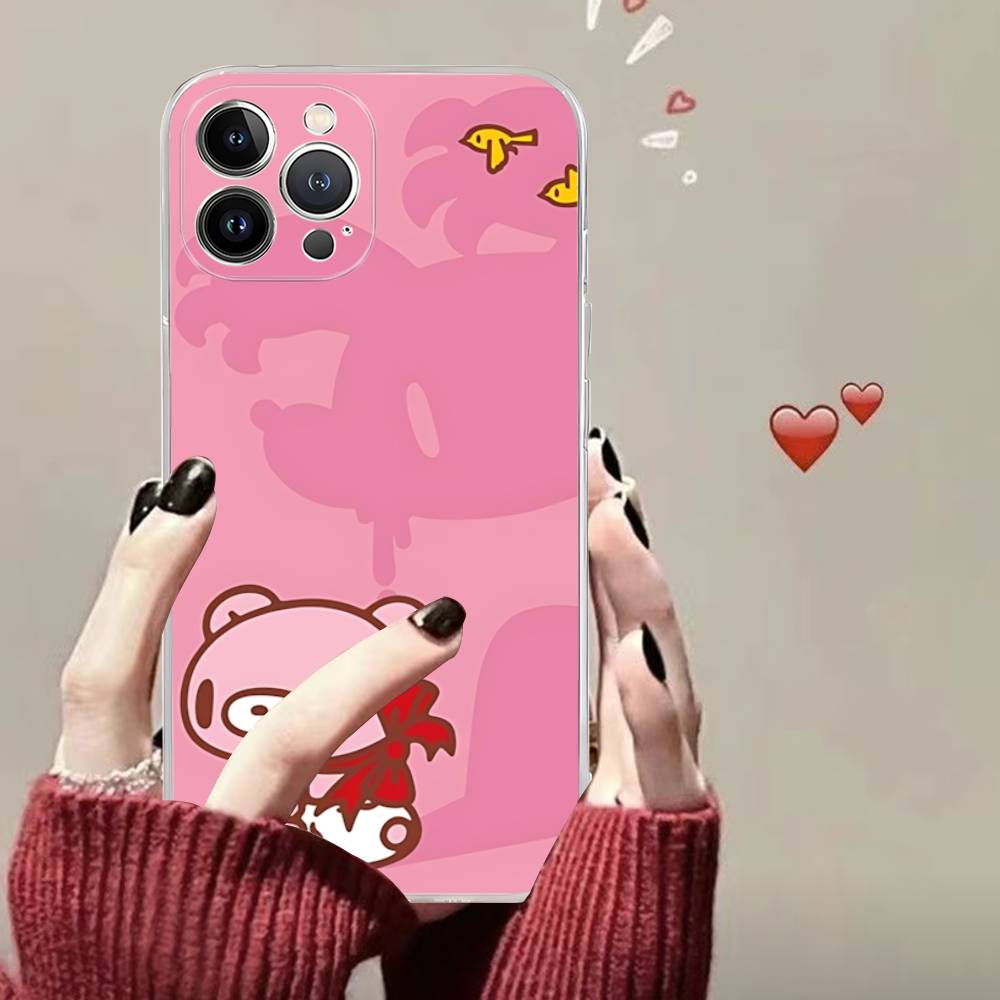 Popular Kawaii G-gloomyS Bears Transparent Phone Case For IPhone 17 Air 16 Pro Max 15 14 13 12 11Plus Shockproof Cover