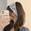Soft Wrap Lace Hair Scarf Adjustable Ribbon Hair Strap French Sweet Bow Headband  Wedding