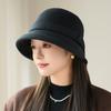 Middle-aged and Elderly Fashion Basin Hat Women's Autumn and Winter Elegant Warm Top Hat New Fashion Bucket Hat