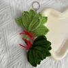 Woven Keychain Handmade Pomelo Leaf Design Lucky Charm Keychain Hand-Crocheting Decorative