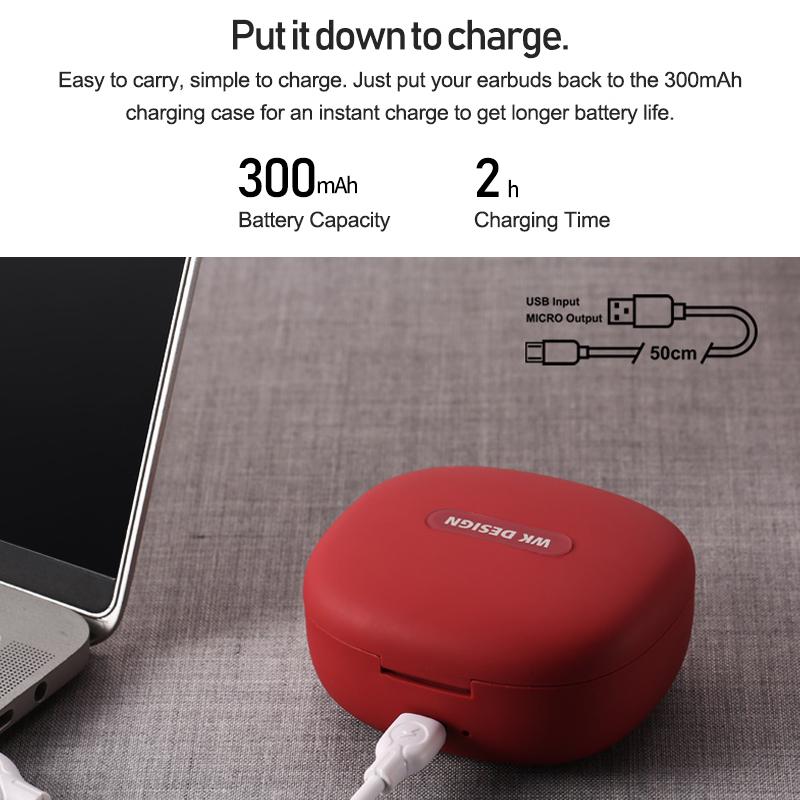 Buy WK BD330 TWS Bluetooth 4.2 Wireless 