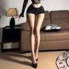 Thigh Socks, Stockings, Sexy Babes Stockings, Ultra-Thin Black Silk Knee Socks, Erotic Lace Lace Integrated Suspenders