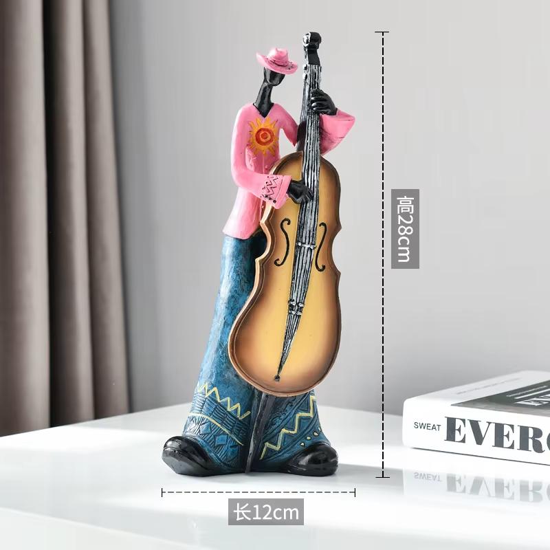 

Ретро-статуэтки рок-групп из смолы – скульптуры музыкантов с инструментами для украшения дома и бара E