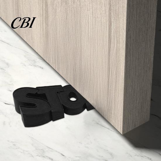 Minimalist Door Wedge 3D Printed Doorstop, Creative Stopper, Stable "STOP" Wedge, Niche Art Gift Artistic Sculpture Doorstop for Home Office