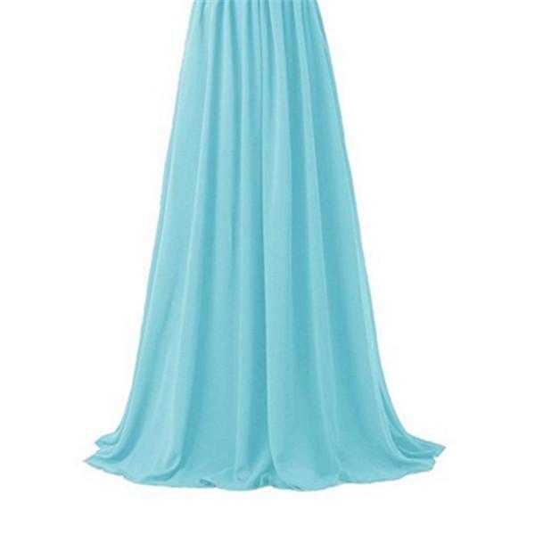Bridal Wedding Bridesmaid Long Shoulder Banquet Bridesmaid Chiffon Group Dress