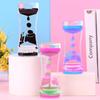 Cream-Colored Acrylic Hourglass with Oil Drop Design - Ideal Children's Gift and Stylish Ornament