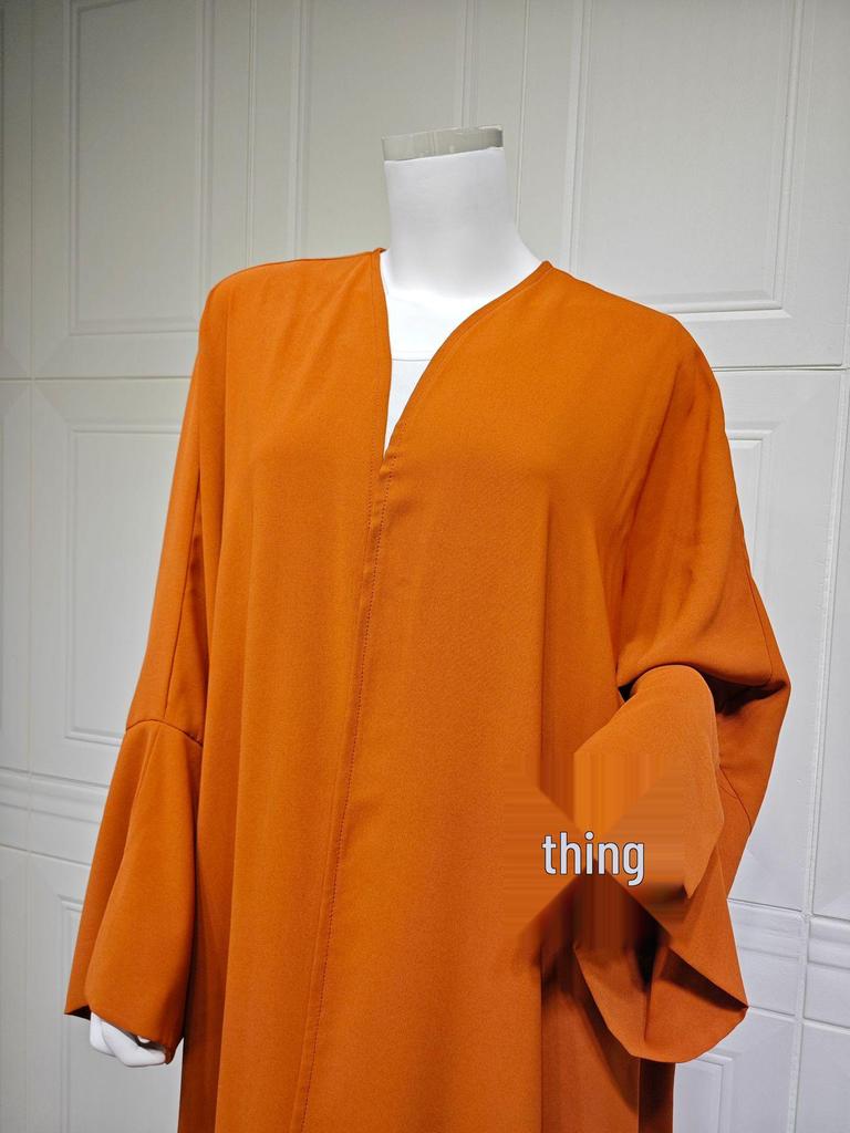 MQ174 Women's Muslim Arab Abaya Cardigan Robe 2025, Middle Eastern Cross-border Outerwear.