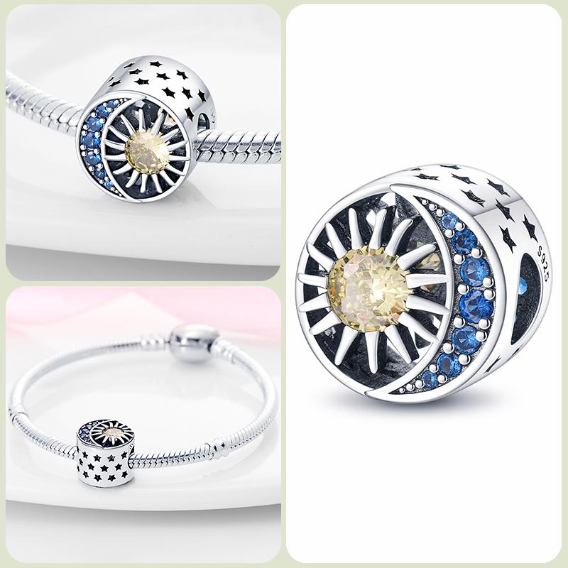 Modne koraliki zawieszki S925 ze srebra próby 925 w stylu klasycznym i romantycznym z motywem żółwia lotosu, odpowiednie do oryginalnej bransoletki DIY na prezent