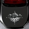 Waterproof Guidance Mountain Car Decals Strong PVC Sticker Weatherproof Design Long Lasting Adhesive For Outdoor Vehicles