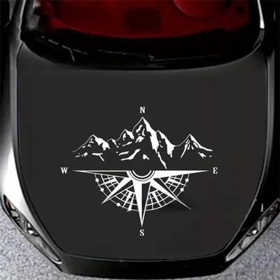 Waterproof Guidance Mountain Car Decals Strong PVC Sticker Weatherproof Design Long Lasting Adhesive For Outdoor Vehicles