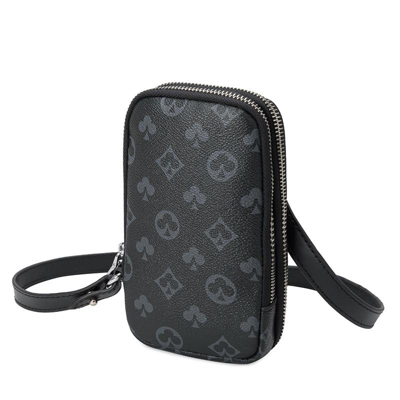 New Printed Mobile Phone Bag Mini Small Bag Unisex Simple Change Bag Shoulder Messenger Bag