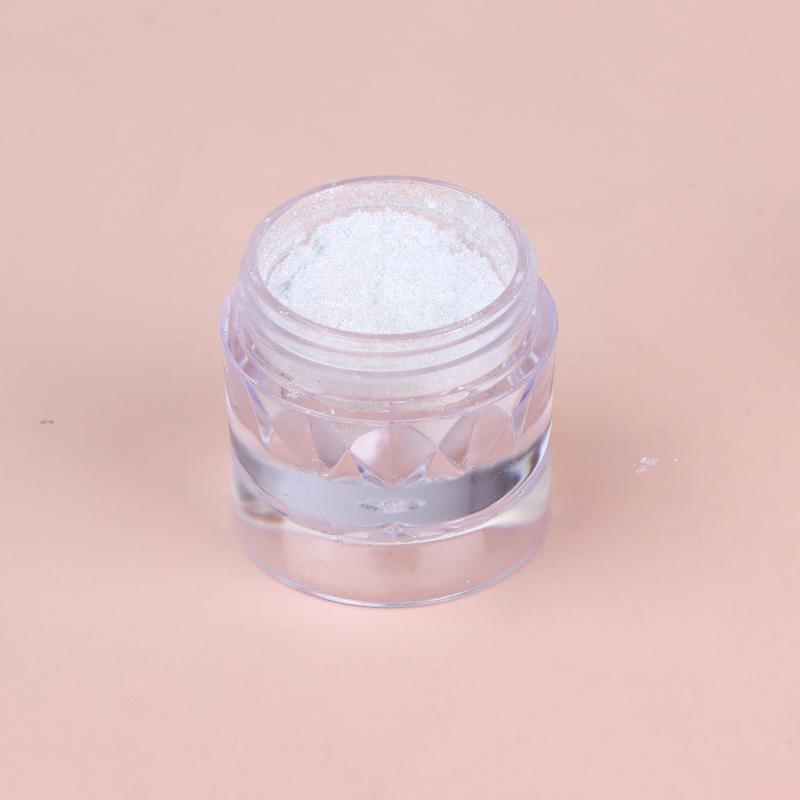 Chrome Pearl White Mirror Nail Powder 1g Pigment For Nail Art Rubbing Shell Effect DIY Manicure Salon Long Wearing Shine