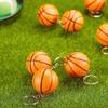 Fashionable Basketball Keychains Sturdy PU Sponge Pendant Keyrings Accessory for Sports Fans and School Clubs Daily Use