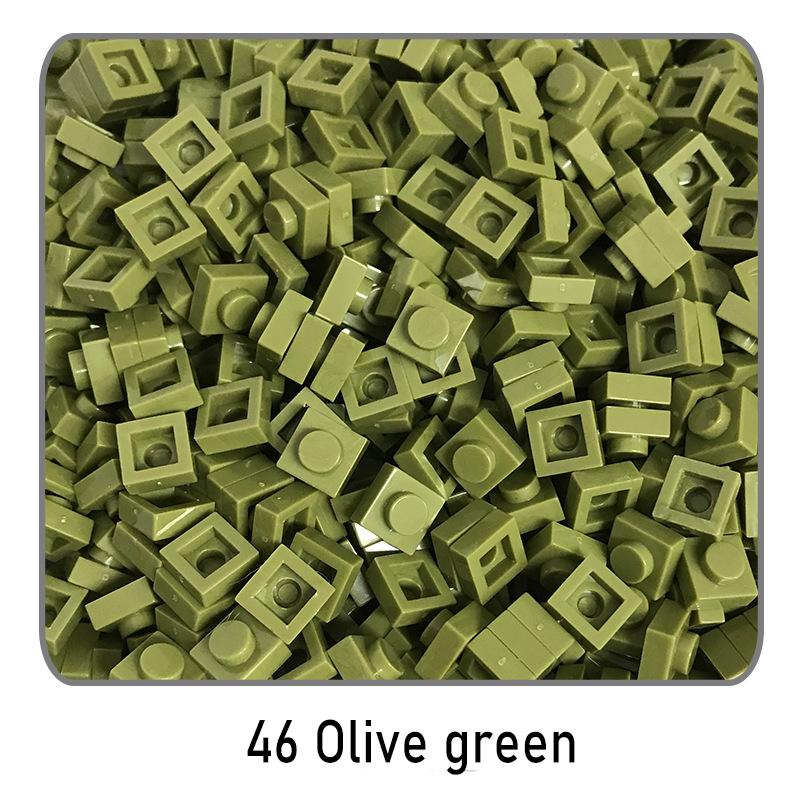 500Pcs Diy Pixel Art Building Blocks Thin Figures Bricks Compatible With 3024 1X1 Square Bricks Bulk Assemble Toys Gift For Chil