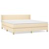 Maison Exclusive - Lattenrost mit Matratze Creme 180x200 cm Stoff