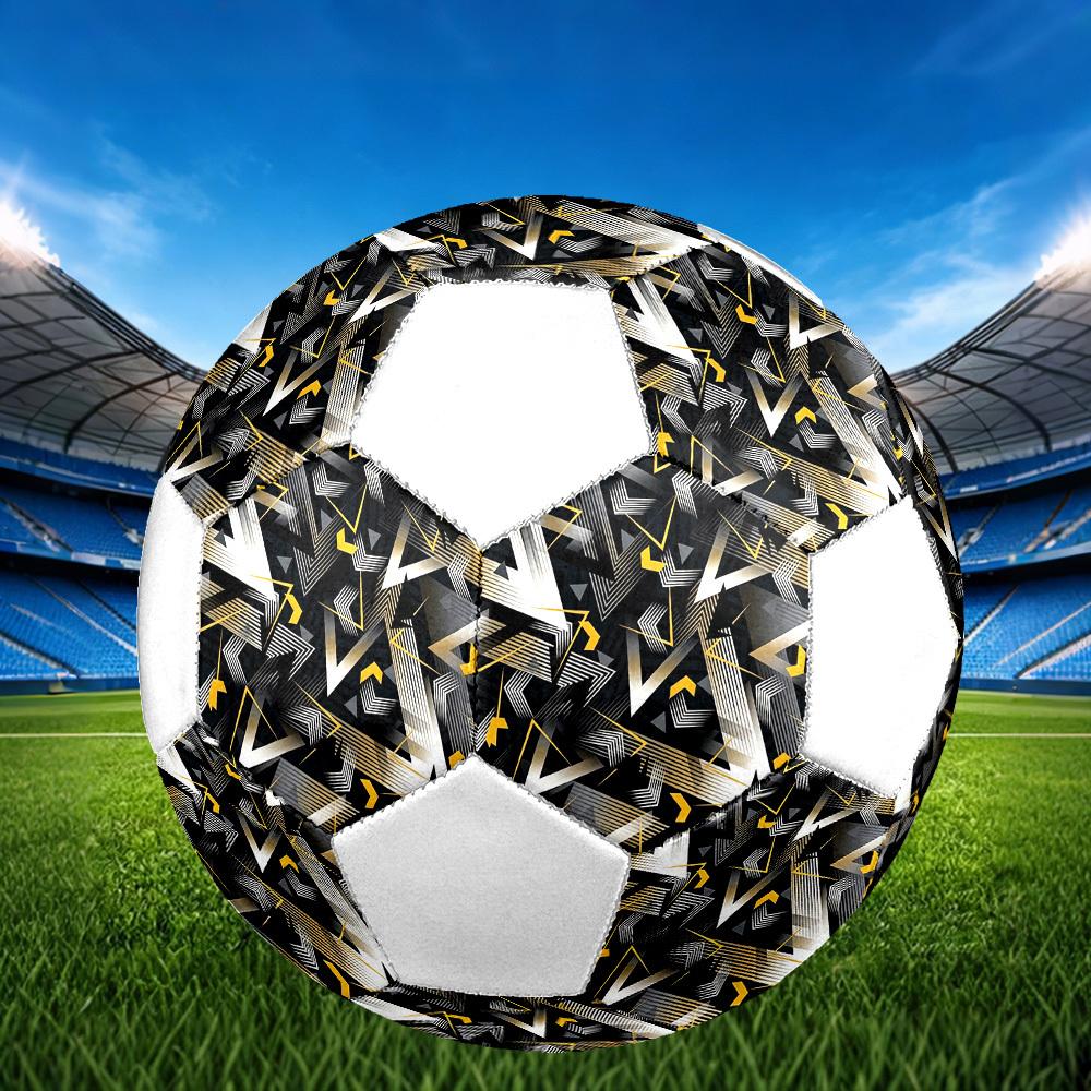 1pc Abstract Geometric Lightweight PVC Training Soccer Ball, Size 5, Suitable for Indoor and Outdoor TrainingGift y60336