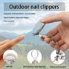 Portable Mini Nail Clippers Multi-functional Lightweight Nail Trimmers Stainless Steel Folding Keychain Nail Clipper Daily Carry