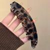 1~4pcs Tortoiseshell Banana Hair Clip Fish Shaped Hairpin For Women Hairclips Hairgrips Twist Clamp Ponytail Barrettes Headwear