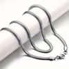 Schlangenkette Halskette, Herren Leichter Luxus Accessoire Halskette Titanstahl Damen Schlüsselbeinkette