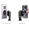 Metal Phone Tripod Mount 360 Smartphone Adapter with 1/4" Cold Shoe Mount Adjustable Cellphone Clamp Stand