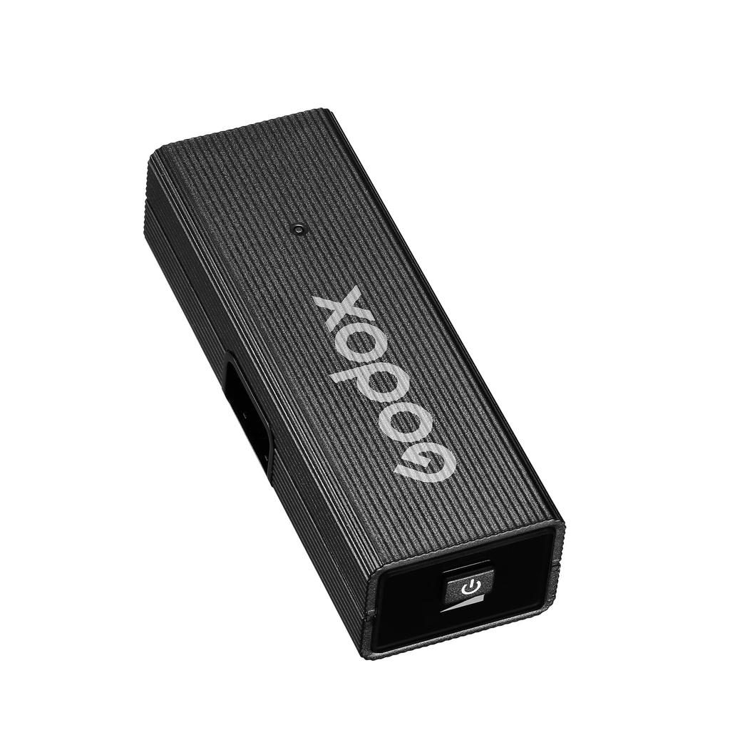 Godox MoveLink Mini LT Wireless Pin Microphone with Two Transmitters and One Omnidirectional Audio Instant Storage Charging Neck Clip Compatible with