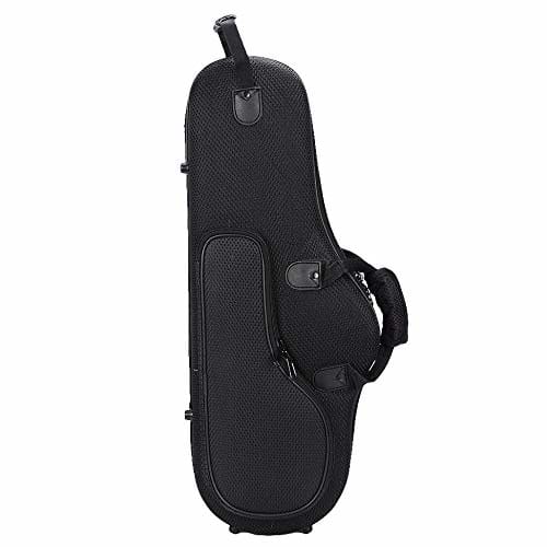 Oikabio Water-Resistant Oxford Fabric Alto Saxophone Big Bag Box Saxophone Soft Case with Adjustable Shoulder Strap, Black