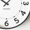 KATOMOKU Plywood Clock, Size 17, Brown, km-106BR, Wall Clock with Sweep Movement, 36cm Diameter (quartz Clock)