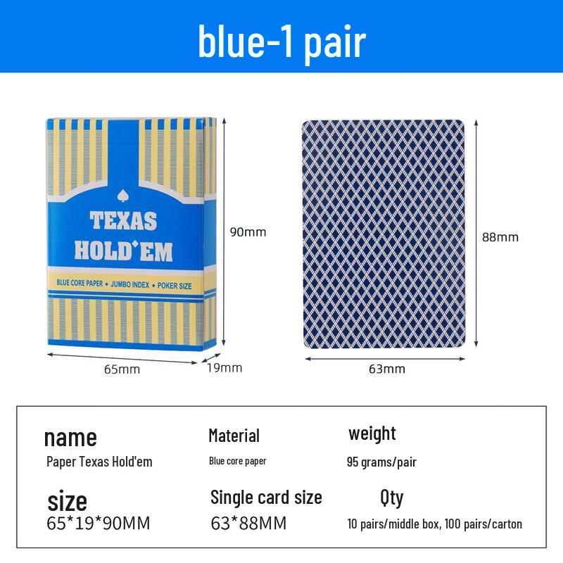 

Brangdy Blue Core Texas Hold em Playing Cards