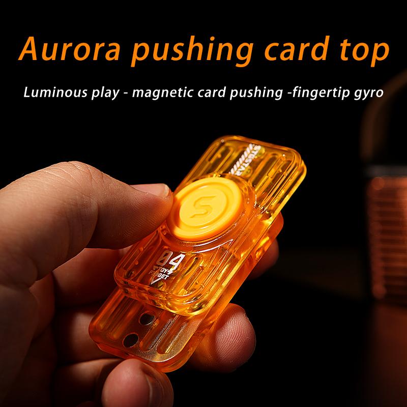 Edc Fidget Magnetic Slider And Fidegt Spinner Stress-Relieving Toy Luminous Anxiety Adult Translucent Toys Kids Gift