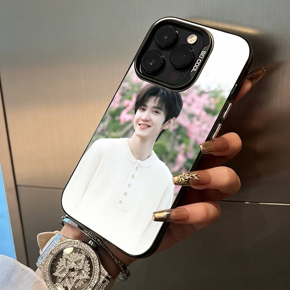 C- Chen Zheyuan-Actor Phone Case For iPhone 17,16,15,14,13,12,11 Plus Pro Max Colored Silver Phone Case