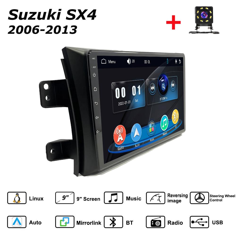 

Автомагнитола Мультимедиа MP5 Плеер Головное Устройство Стерео BT Для Suzuki SX4 2006-2013 чёрный