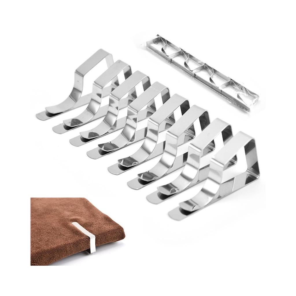 8x Picnic Tablecloth Clips Table Cloth Holder Durable Metal Clamps for Indoor