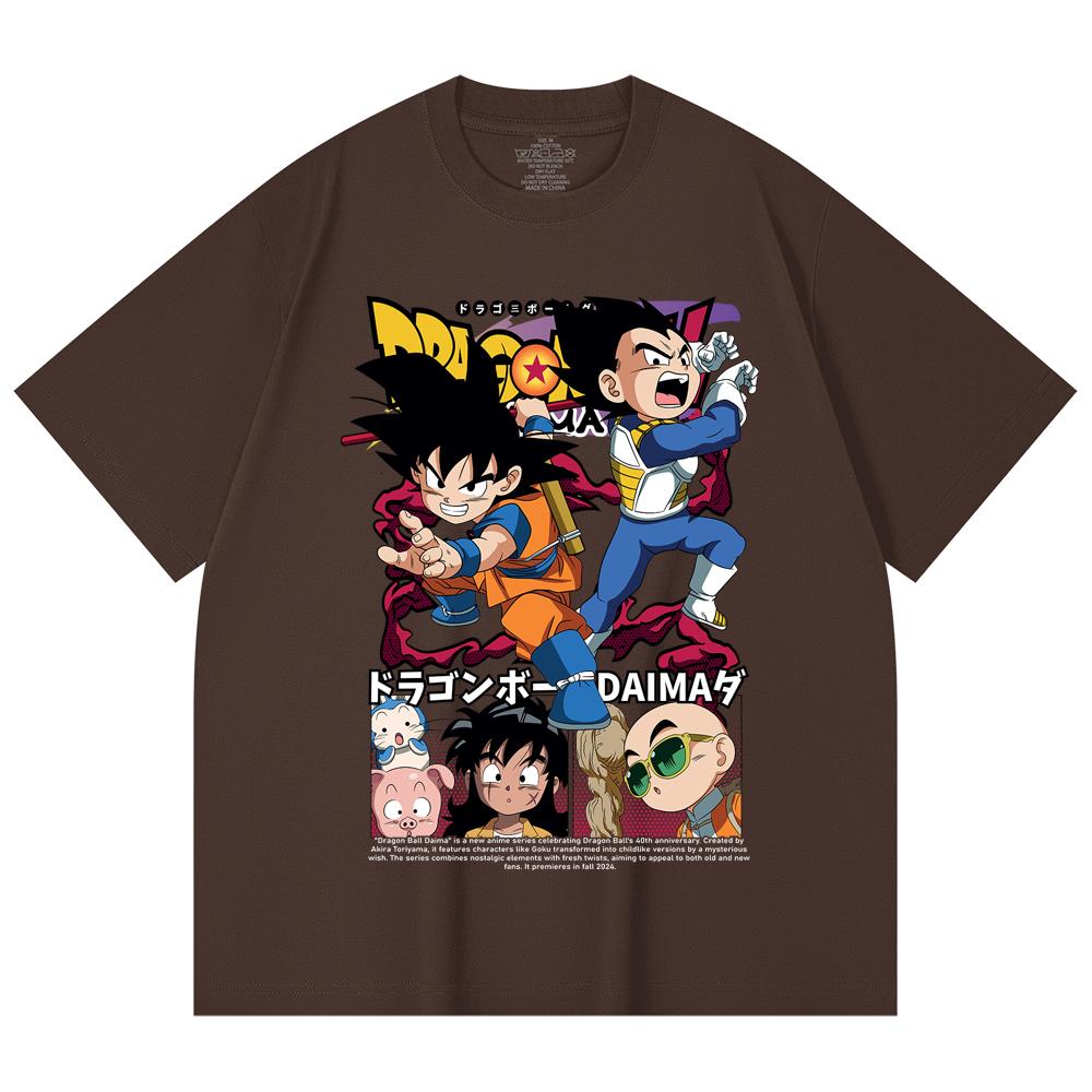 230 Gsm 100% Cotton Dragon Ball V1 Daima Print Unisex Heavy Cotton T Shirt