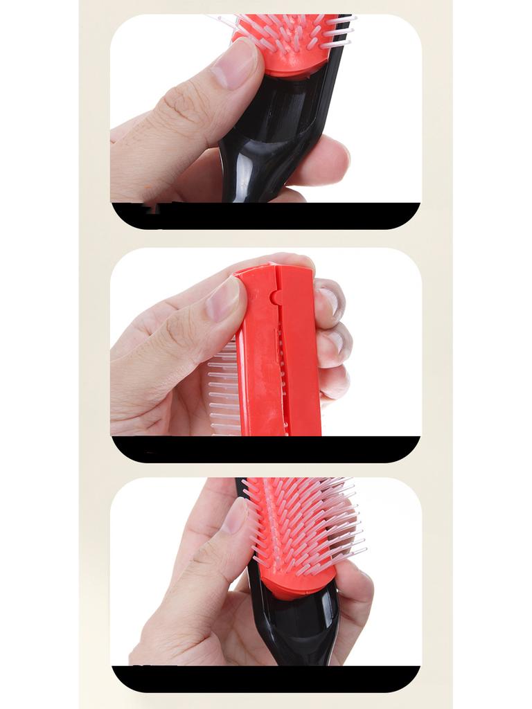 9 Row Cushion Hair Brush for Natural Curly Hair 3 Sizes Detangling Comb for Volumizing and Shaping Curls Gentle Defining Wide Teeth