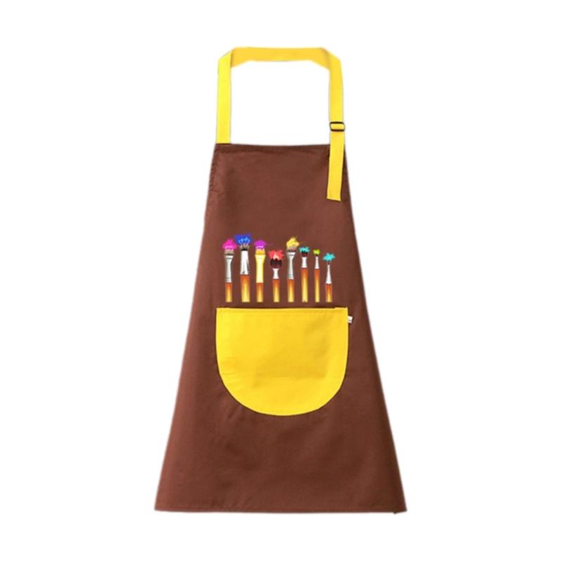 Childrens Painting Apron with Pocket Kids Craft Apron Cooking Apron Sleeveless Toddler Art Smock for Art Drawing Baking small