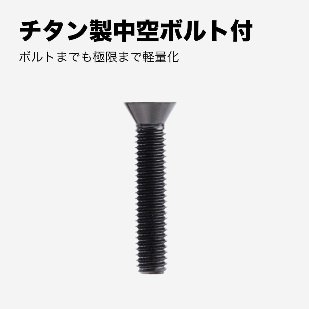 Bicycle Lightweight TC4 Titanium Stem Top Cap with Hollow Bolt Laser Star Blue S-PARTS (S-Parts) High-Strength 31.8mm
