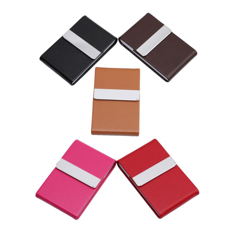 Dámské kreativní pouzdro na vizitky Přenosné pouzdro na jmenovky z PU