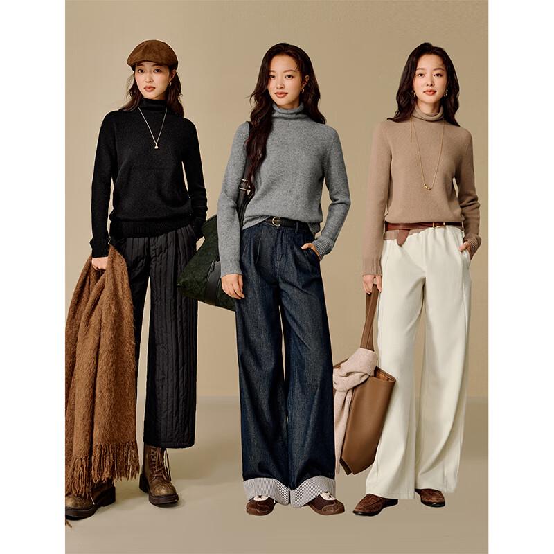 INMAN Women's Merino Wool Knit Sweater