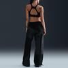 Nike Woven Comfortable Versatile Spliced Retro Sports Casual Pants Women Pants Black HJ4179-060