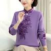 Autumn Winter Women's Mink Fleece Sweater Loose Plus Size Sweater Embroidered Pullover Fleece Thickened Knit Tops