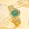 Damenuhr Luxus Strass Goldarmband Uhren Exquisites Kleines Rundes Zifferblatt Damen Armbanduhr Geschenke