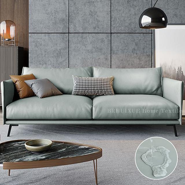 PU Leather Sofa Cover Durable Waterproof Sofa Seat Cushion Cover For Living Room Stretch L-shaped Sofa Slipcovers Protector