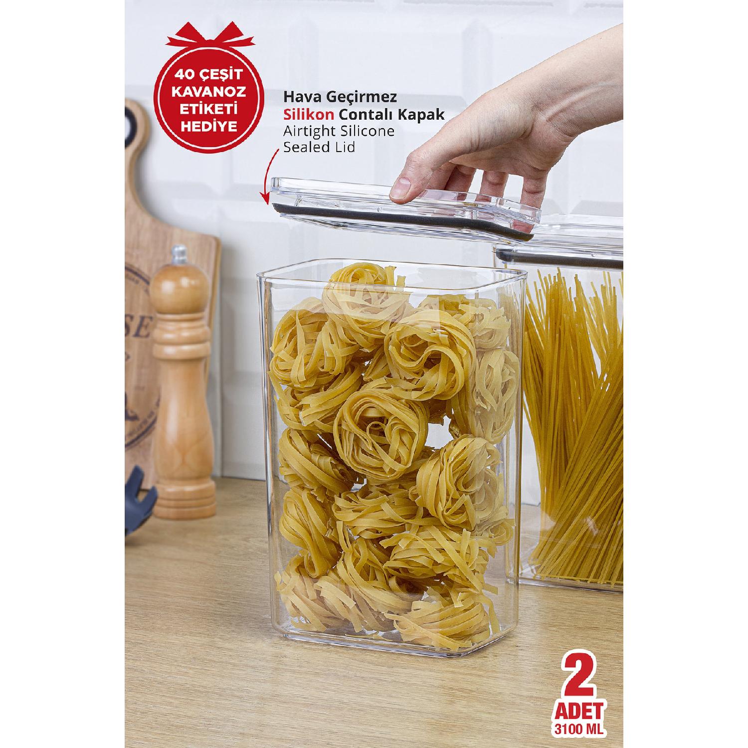 

Практичная вакуумная баночка, прямоугольный набор из 2 шт.