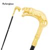 Yellow Leopard with Tail Fashion Walking Stick for Party Decorative Walking Cane Elegant Crosier Steampunk & Everyday  93cm