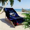 Gothic Skull Print Beach Towel, Large Soft Quick Dry Towel for Beach Camping Swimming
