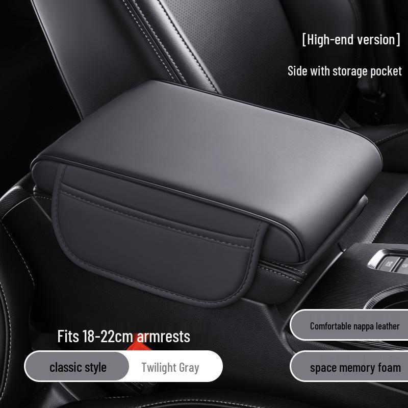 Universal Car Armrest Pad: Memory Foam Console Cover & Elbow Support